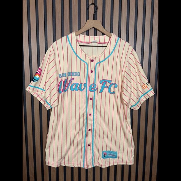 New San Diego Wave FC Baseball Shirt Large Adults Home Opener Soccer Jersey #24 - Picture 1 of 12